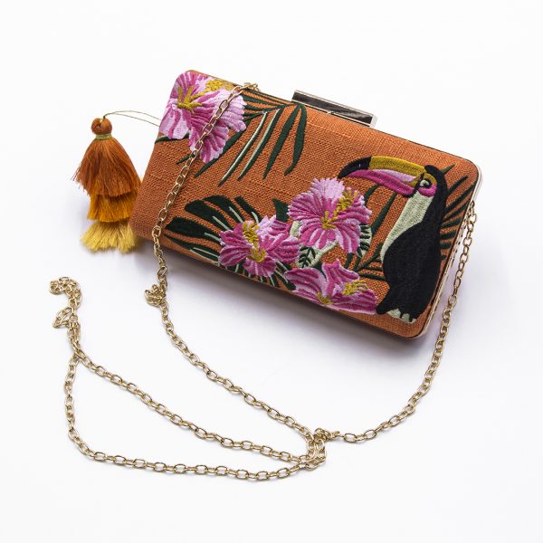 CLUTCH TROPICAL NARANJA - Imagen 2